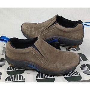 Merrell Jungle Moc Gunsmoke Suede Slip On Shoes Hiking J37846 Mens 7 Womens 8.5